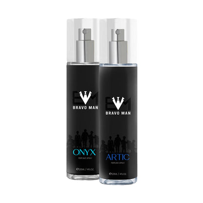 BRAVOMAN ARTIC & ONYX No Gas Body Mist Combo